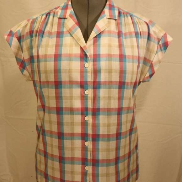 Vintage Koret Plaid Button Down Shirt - Picture 1 of 6